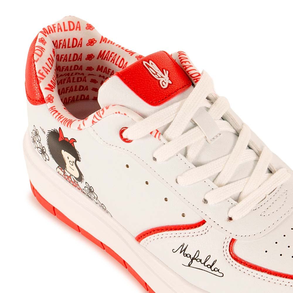 Zapatilla Casual 2QY-030 Blanco Mafalda - Imagen 6
