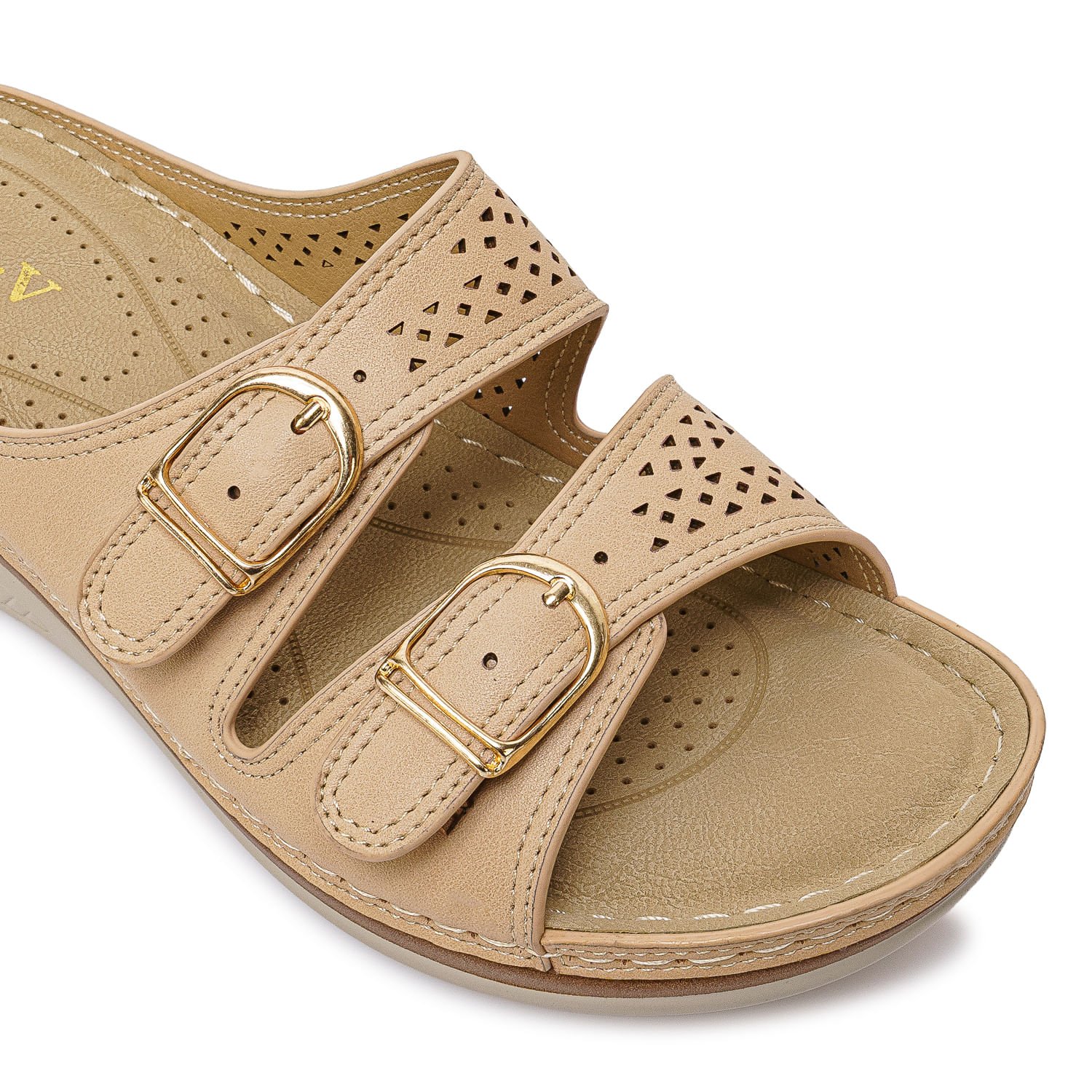 Sandalia Slide Casual ABY-2602 Nuez ADV - Imagen 2