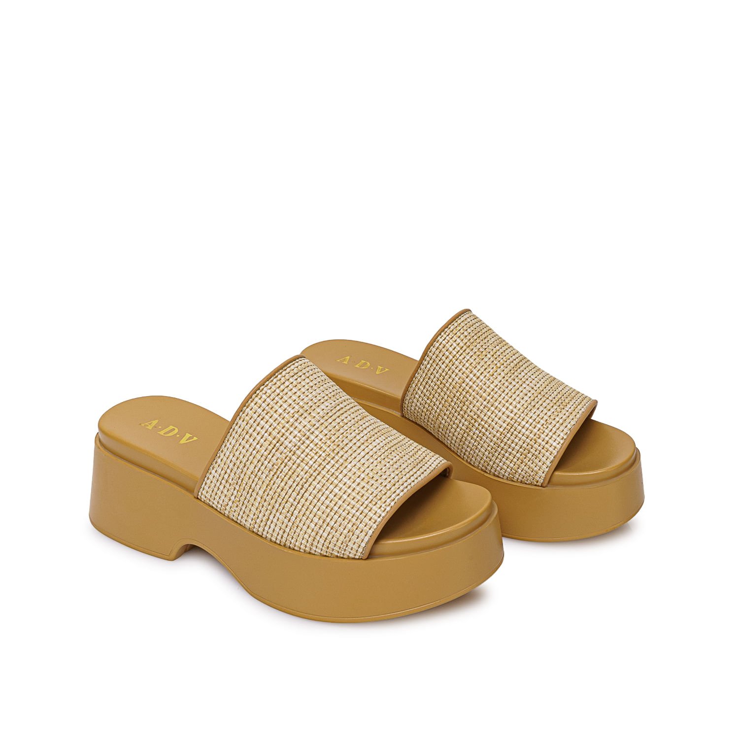 Sandalia Slide Casual ABY-2604 Beige ADV - Imagen 4