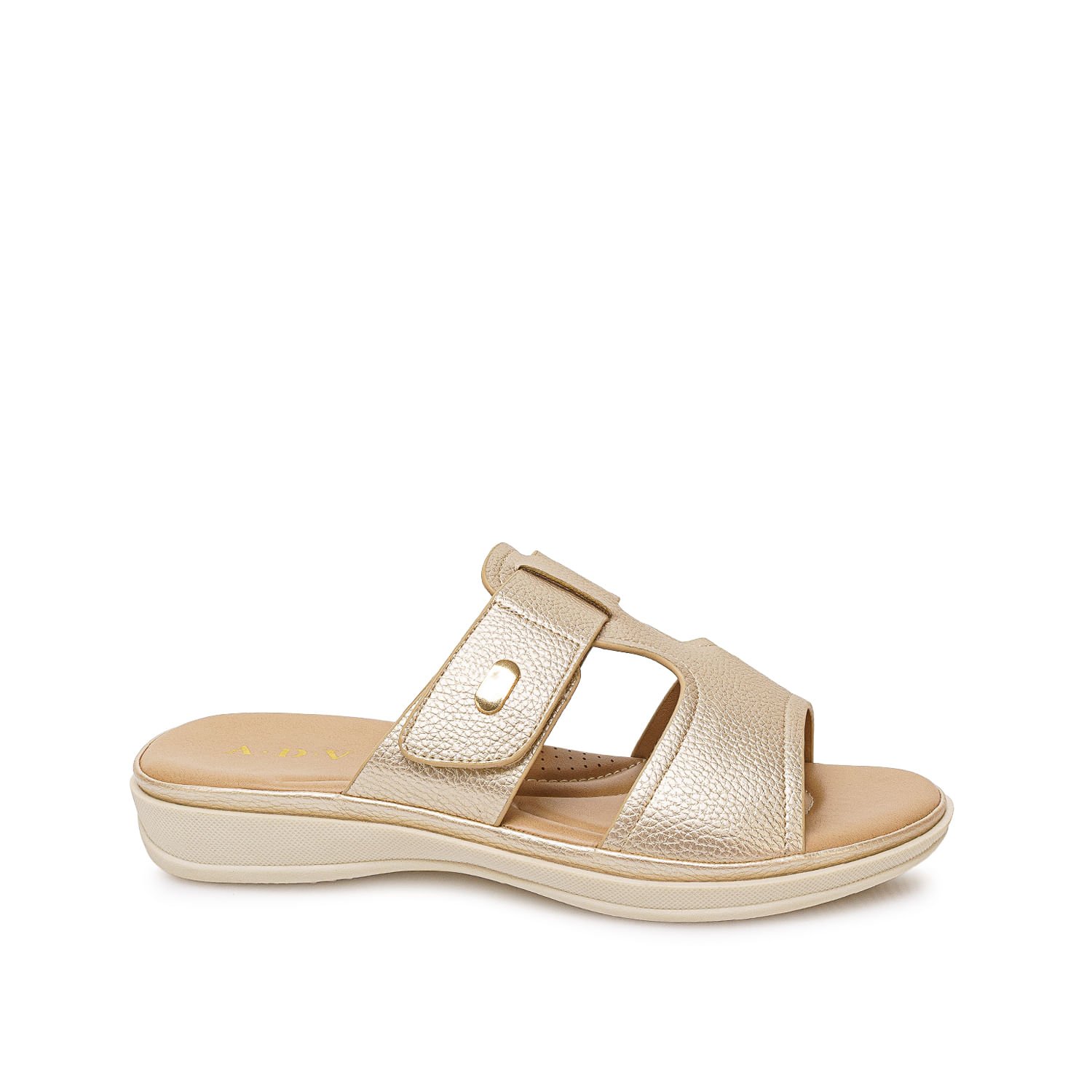 Sandalia Strap Casual ABY-2610 Dorado ADV - Imagen 5