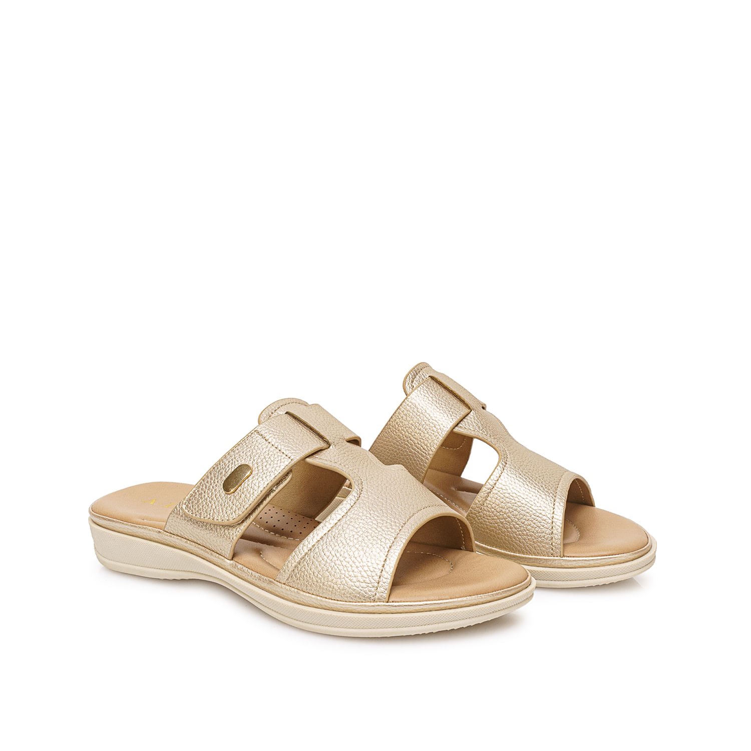 Sandalia Strap Casual ABY-2610 Dorado ADV - Imagen 4