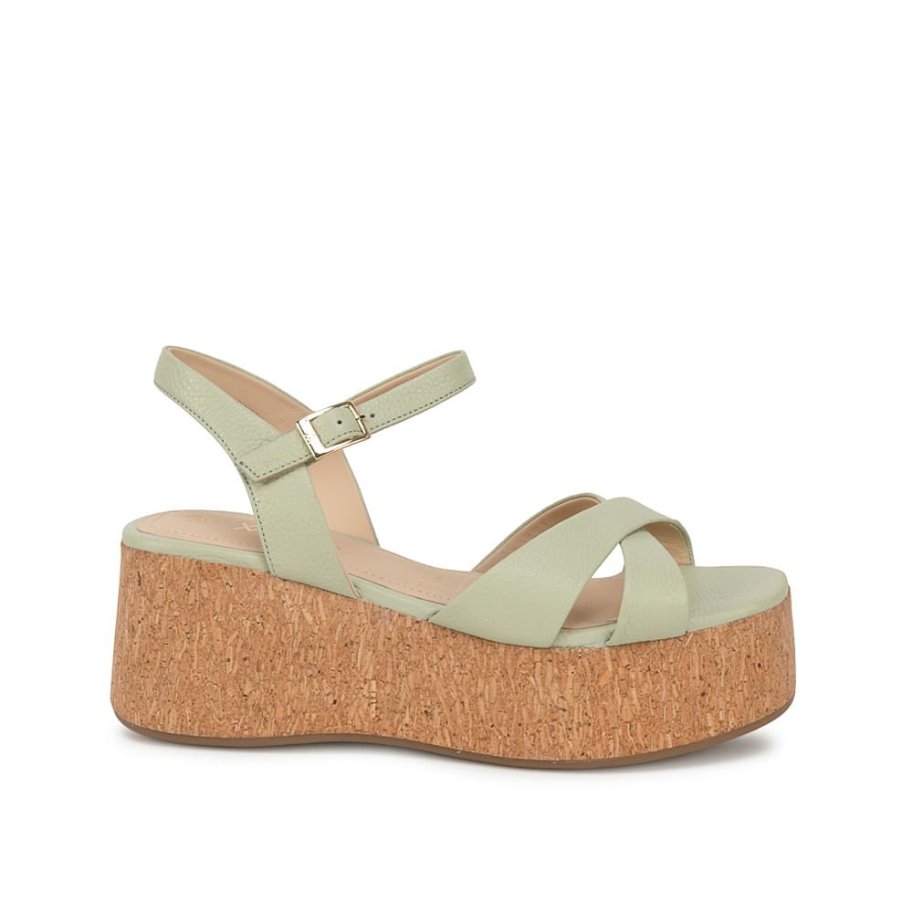 Sandalia D'orsay Casual ALE-2630 Verde/Menth Viale Cuero - Imagen 9