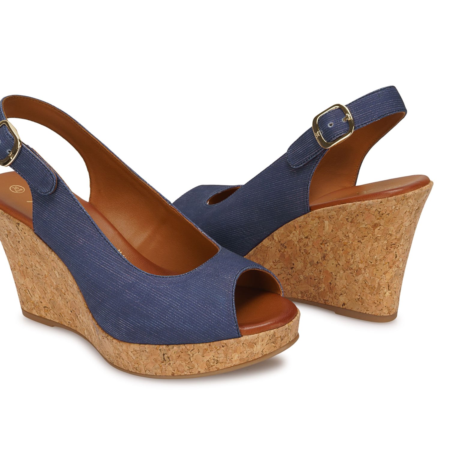 Sandalia Peep Toe Casual ALE-2638 Jean Viale Cuero - Imagen 2