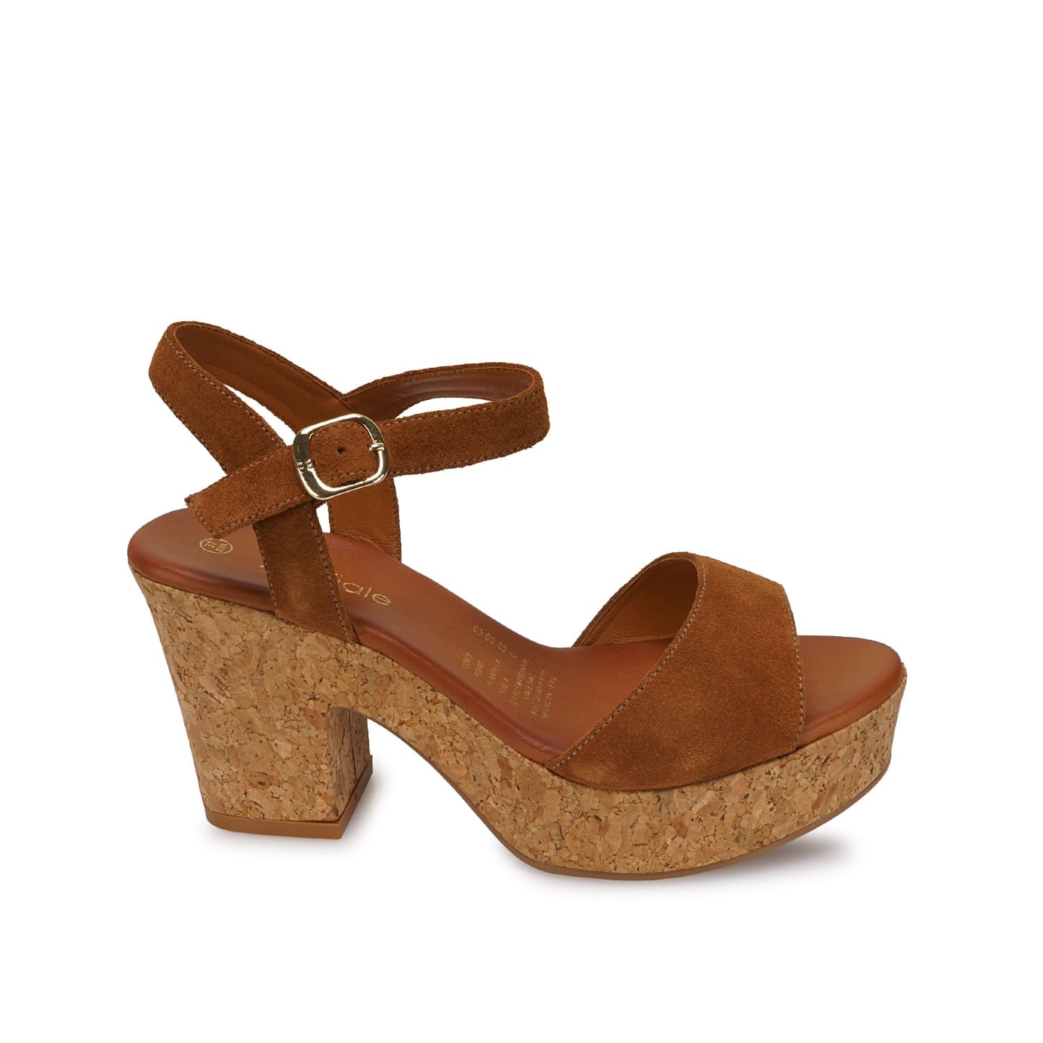 Sandalia D'orsay Casual ALE-2645 Whisky Viale Cuero - Imagen 9