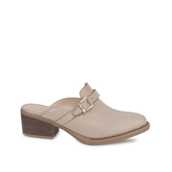 Zapato Sueco Casual ALE-2654 Hielo Viale Cuero