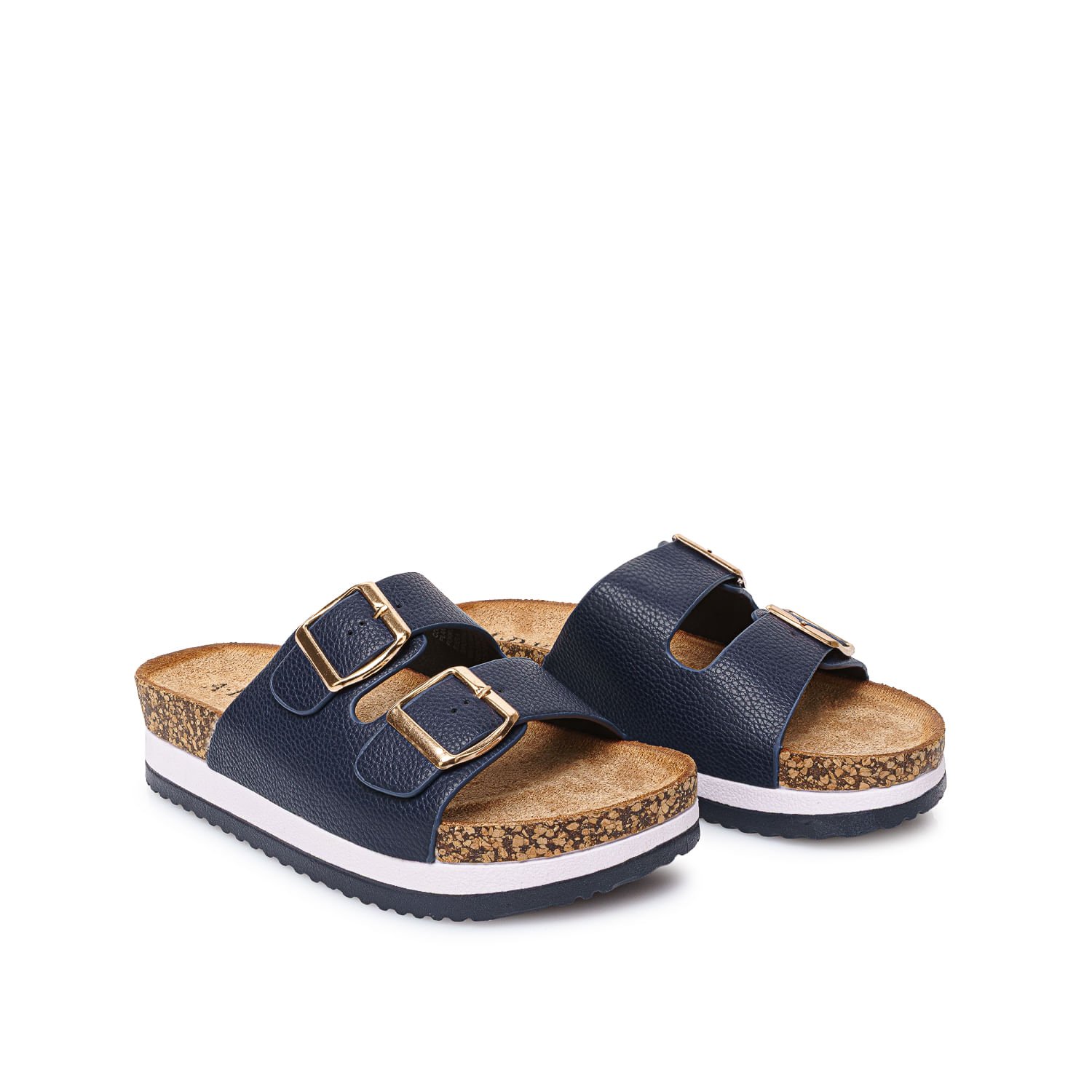 Sandalia Slide Casual ANA-2521 Patrio/Blue ADV - Imagen 4