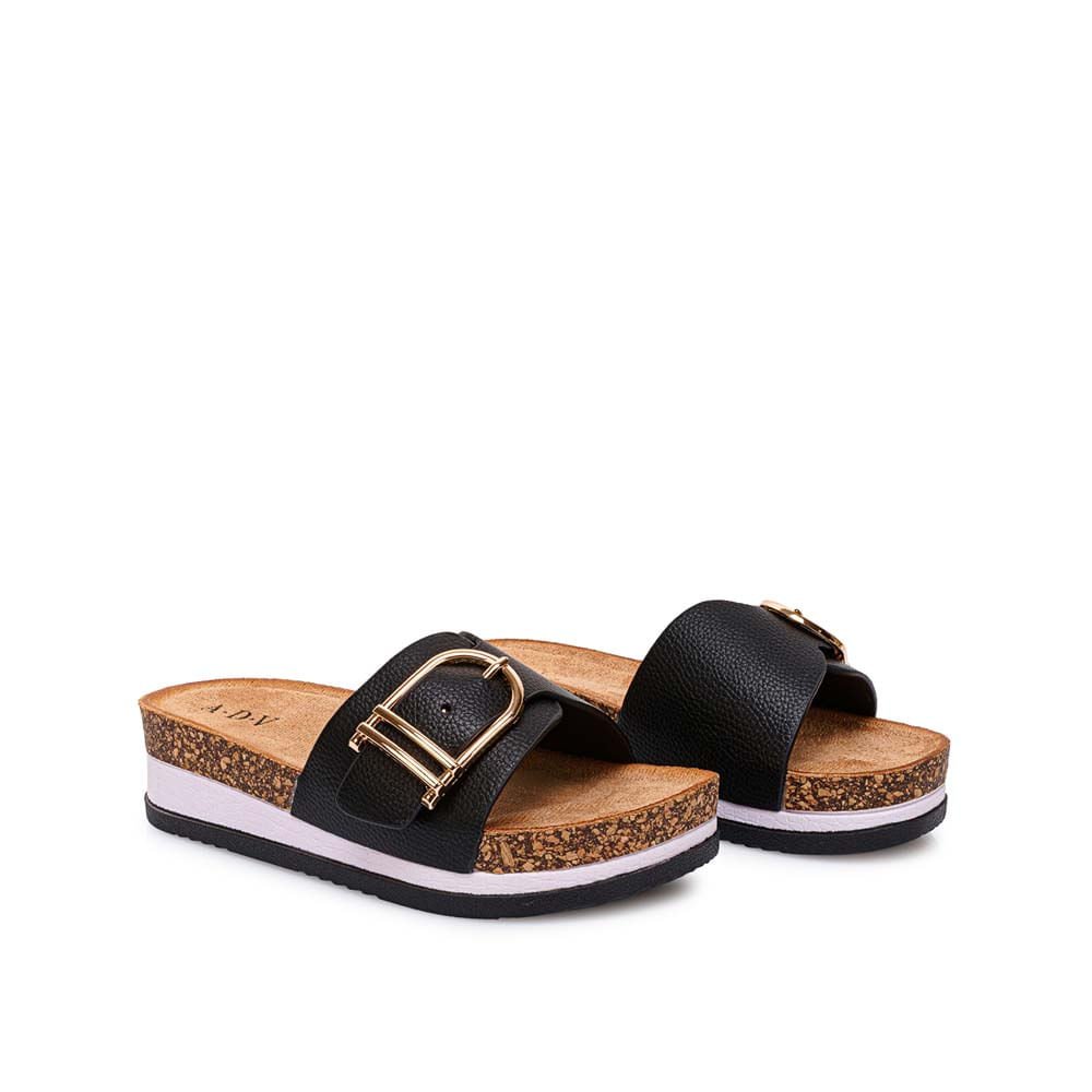 Sandalia Strap Casual ANA-2607 Negro ADV - Imagen 4