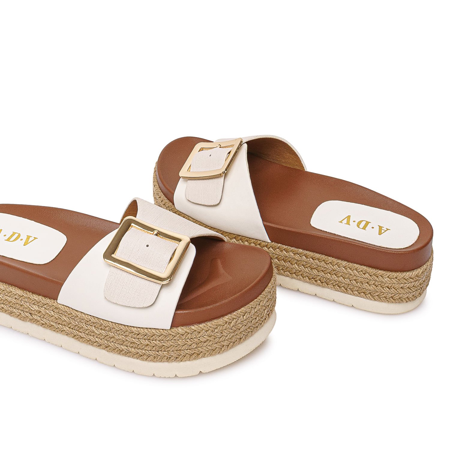 Sandalia Strap Casual ANA-2610 Blanco ADV - Imagen 2