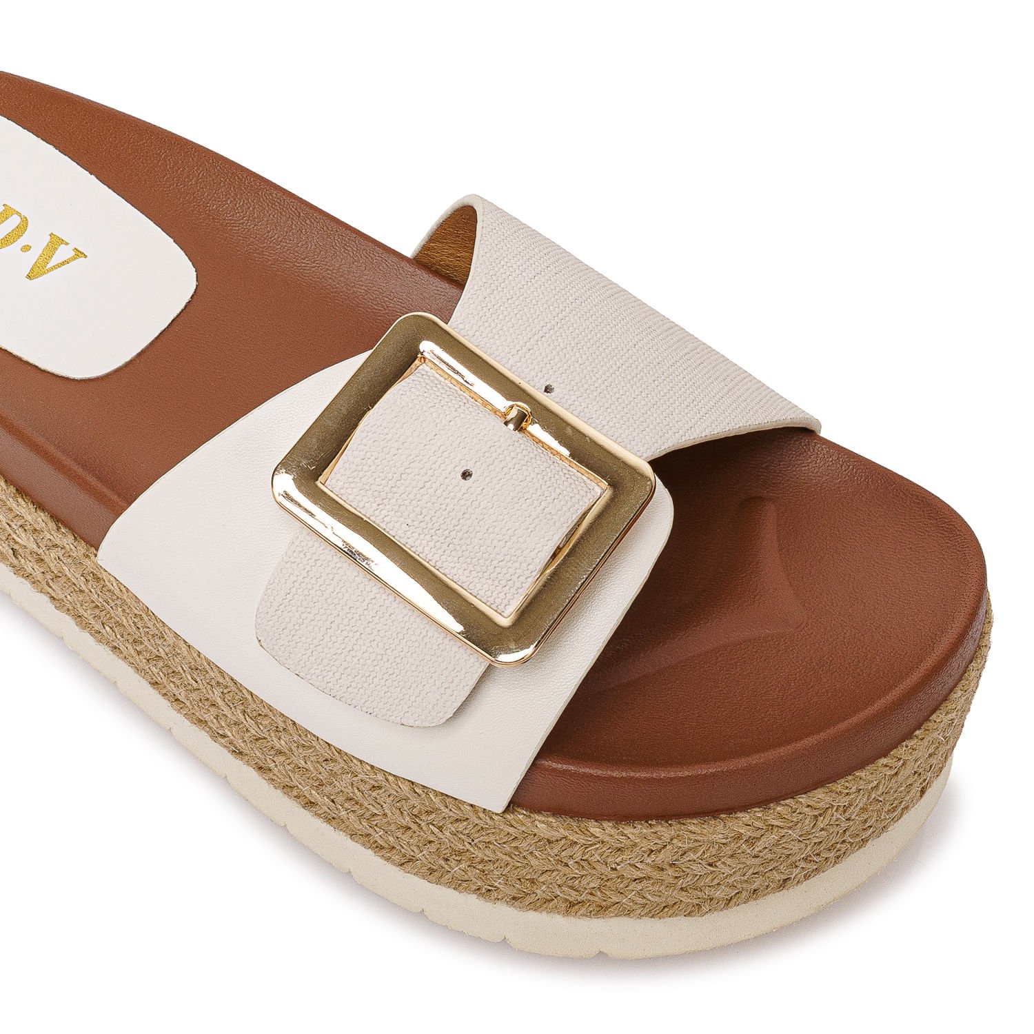 Sandalia Strap Casual ANA-2610 Blanco ADV - Imagen 3