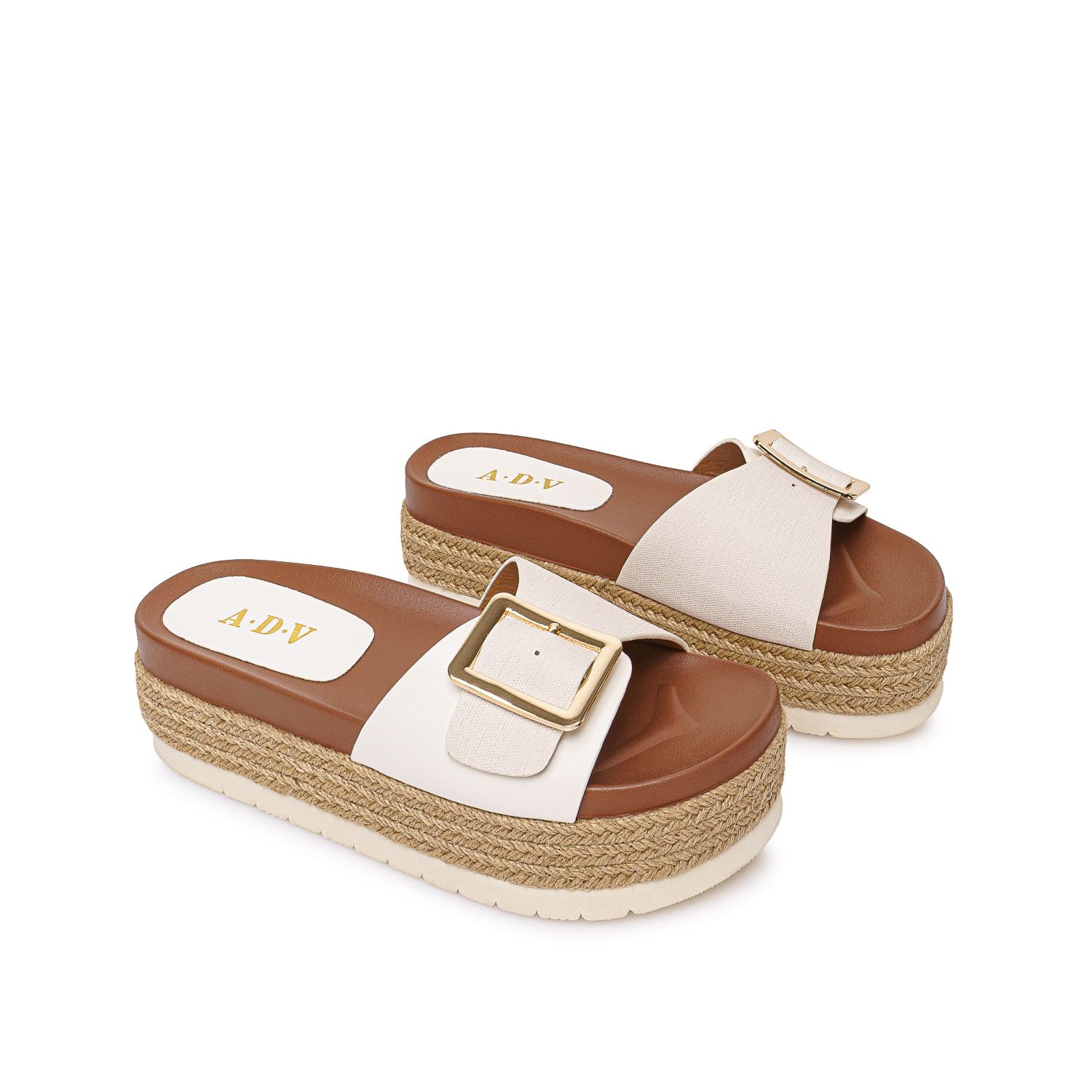 Sandalia Strap Casual ANA-2610 Blanco ADV - Imagen 4