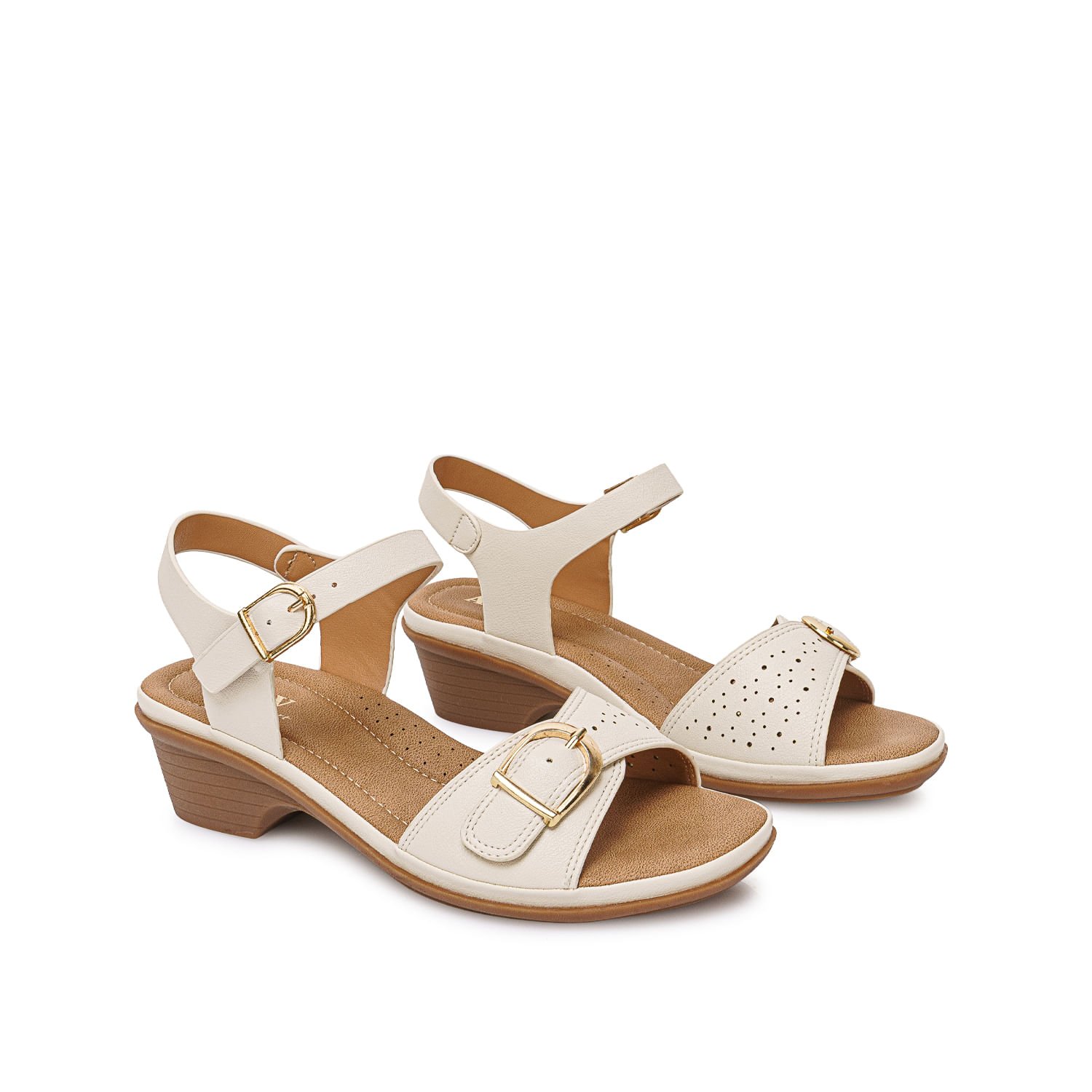 Sandalia D'orsay Casual ANA-2618 Hueso ADV - Imagen 4