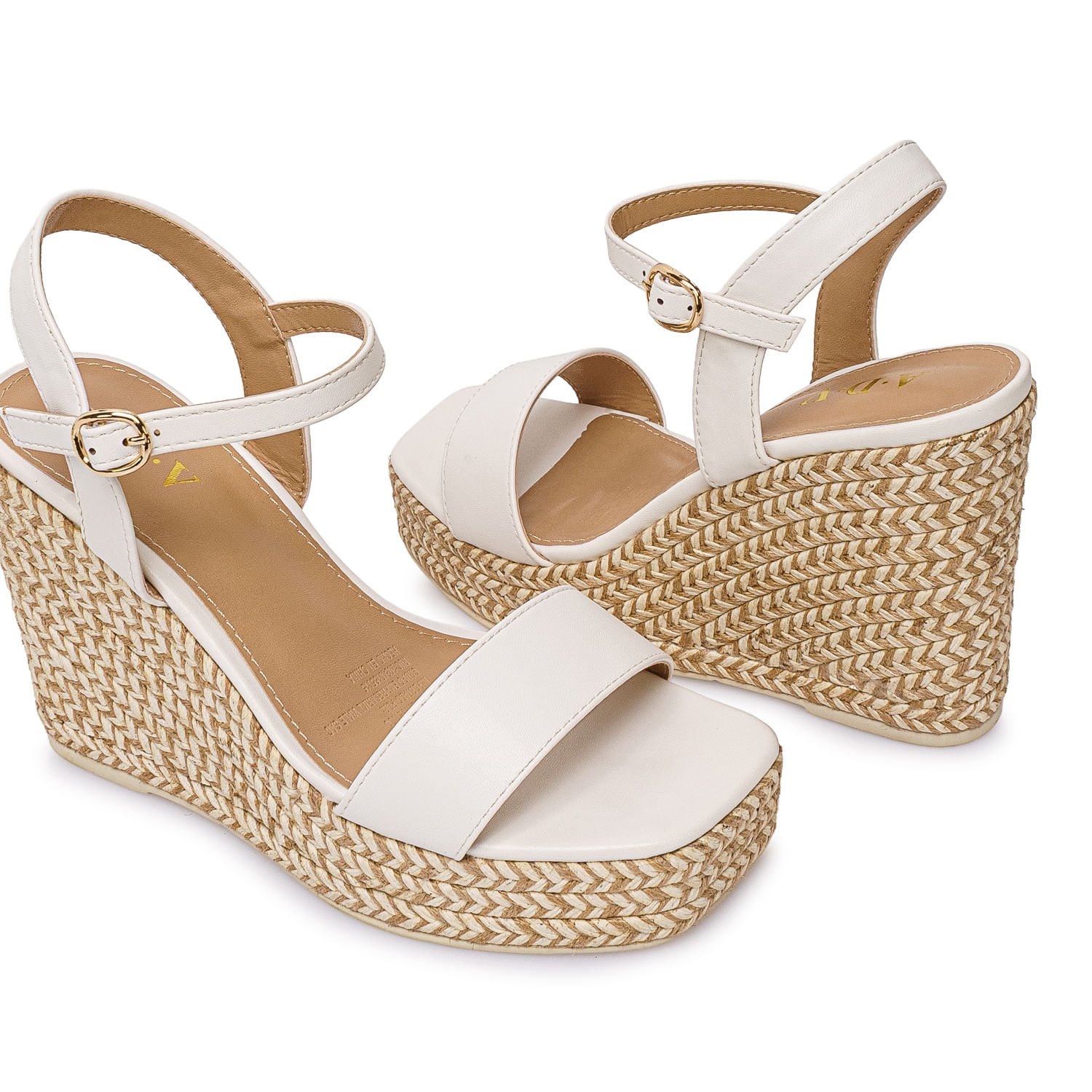 Sandalia D'orsay Casual ANA-2632 Blanco ADV - Imagen 3
