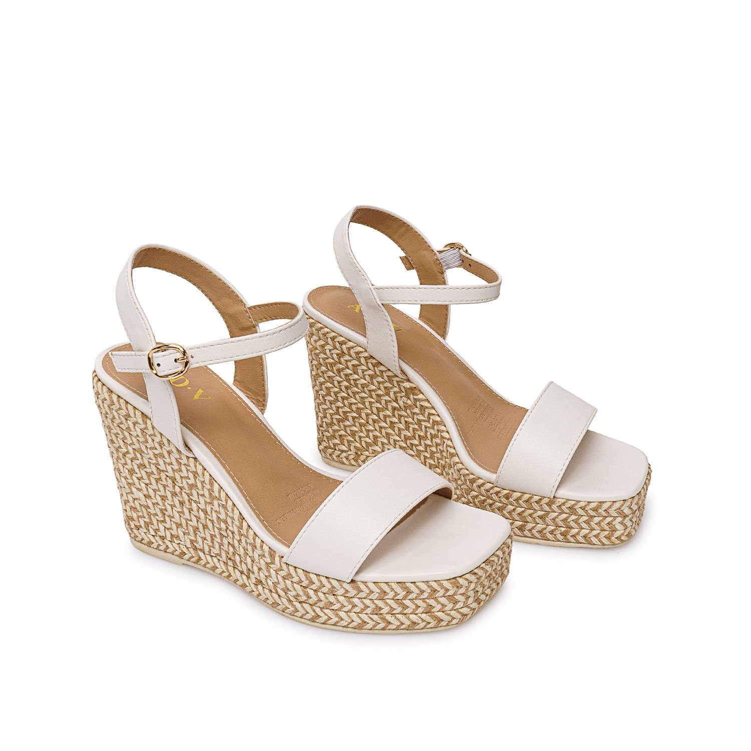 Sandalia D'orsay Casual ANA-2632 Blanco ADV - Imagen 4