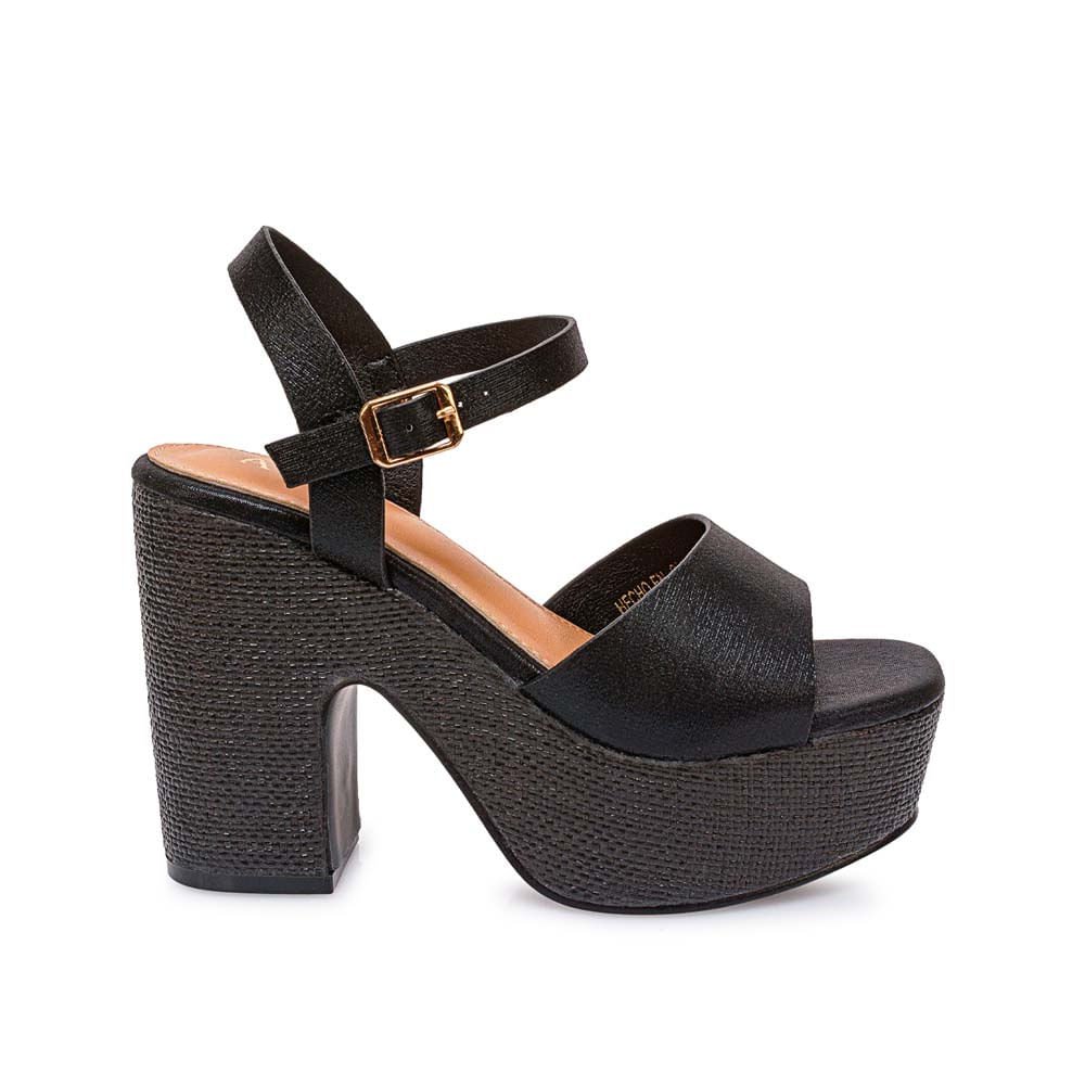 Sandalia D'orsay Casual ANA-2634 Negro ADV - Imagen 5