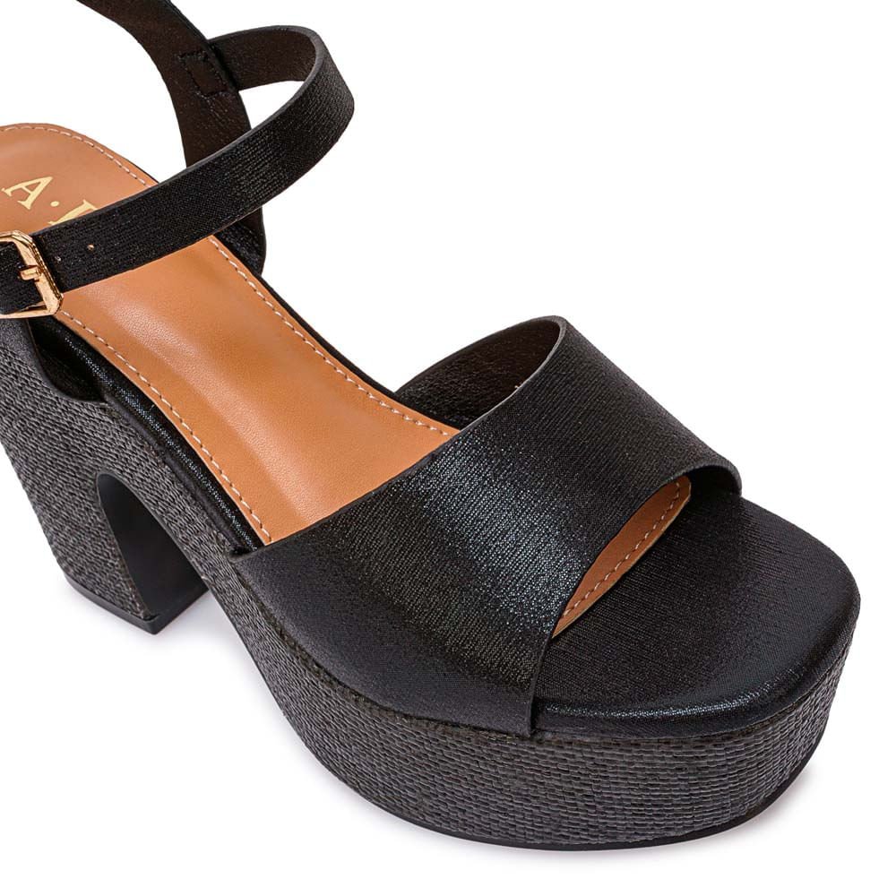 Sandalia D'orsay Casual ANA-2634 Negro ADV - Imagen 6