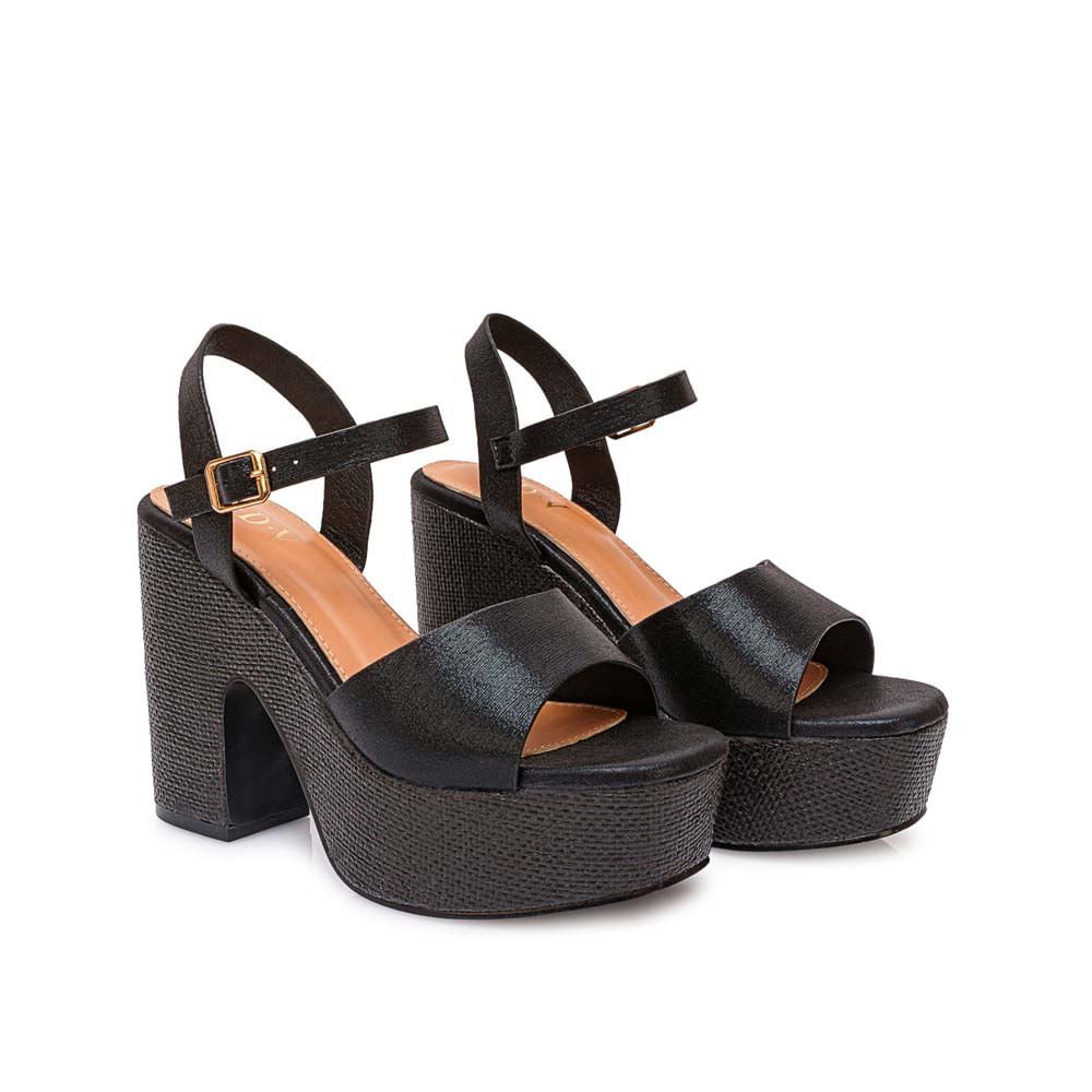 Sandalia D'orsay Casual ANA-2634 Negro ADV - Imagen 8