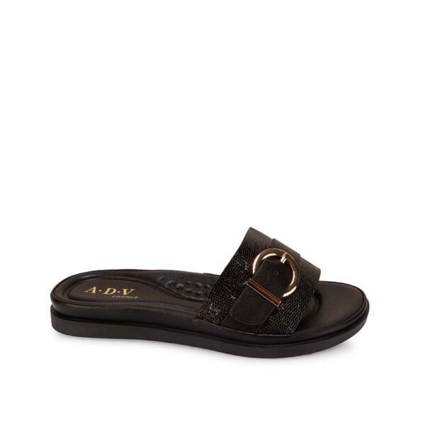 Sandalia Slide Casual ANA-2636 Negro ADV