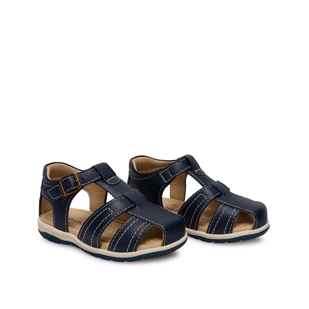 Sandalia Franciscana Casual ANGEL-2605 Azul Rabbit Cuero - Imagen 12
