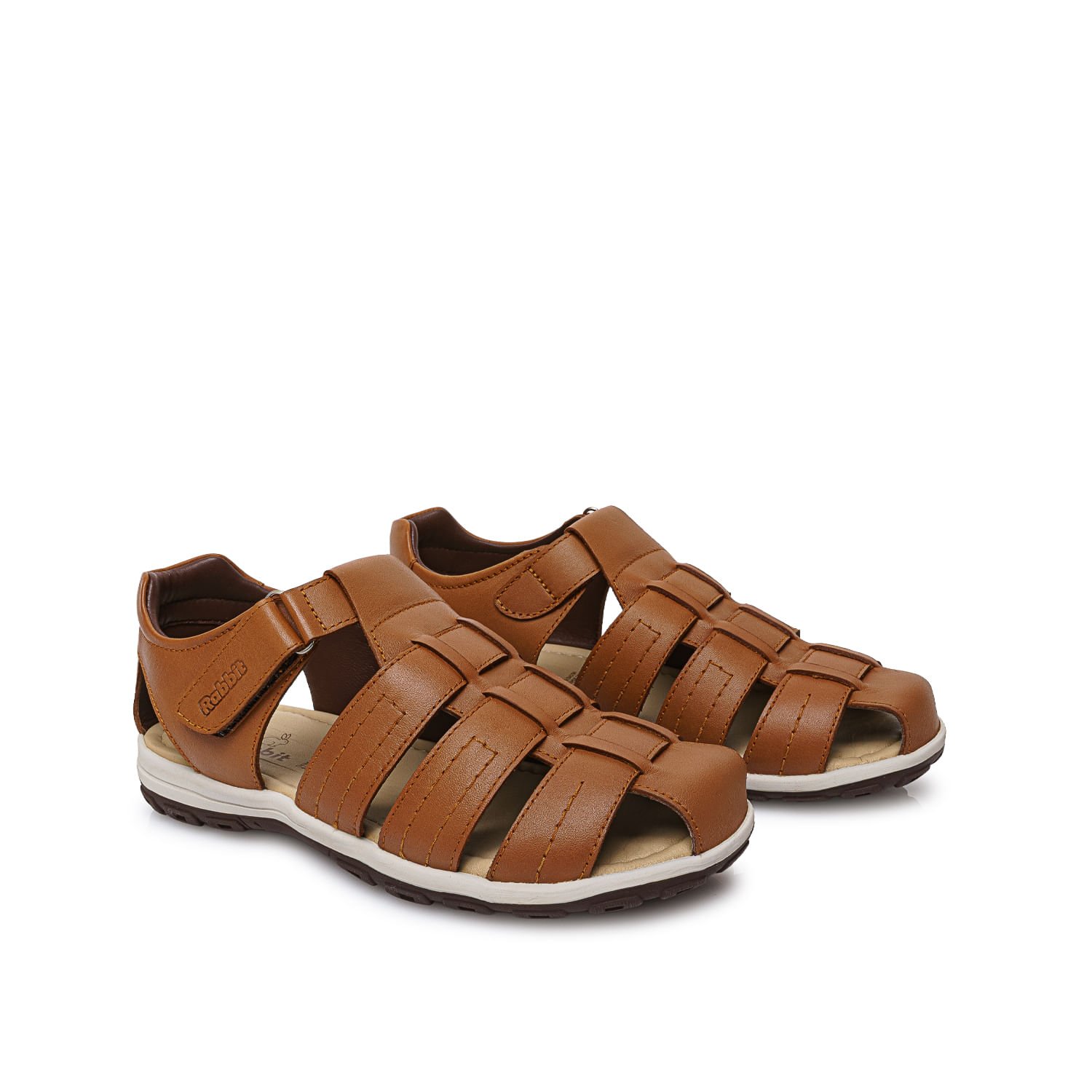 Sandalia D'orsay Casual ANGEL-2619 Habano Rabbit Cuero - Imagen 4