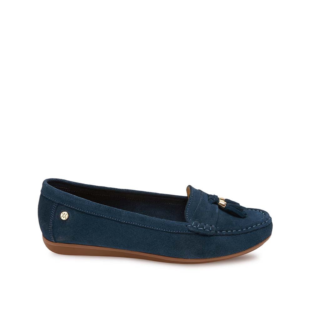 Zapato Mocasín Casual AVE-2640 Azul Viale Cuero - Imagen 5