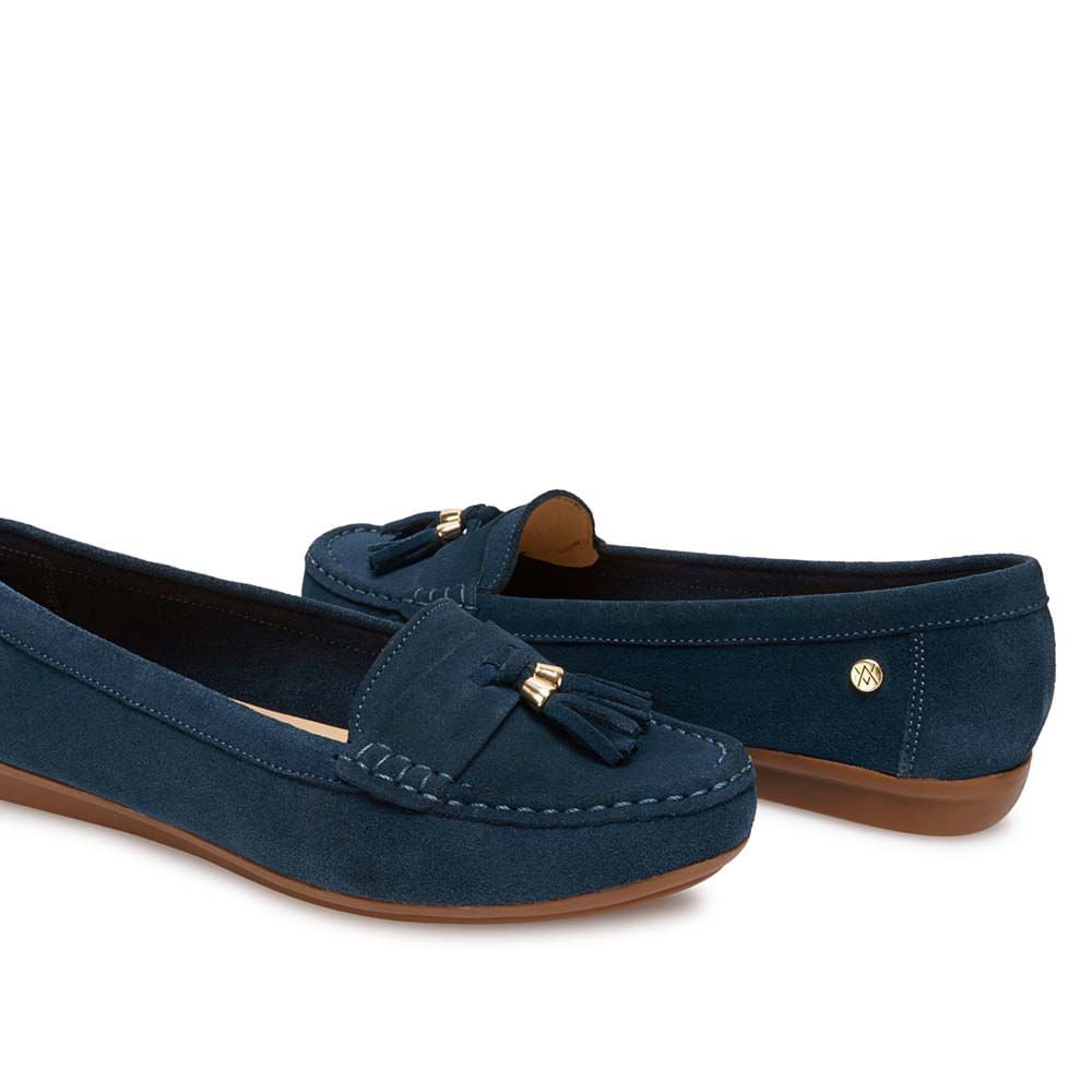 Zapato Mocasín Casual AVE-2640 Azul Viale Cuero - Imagen 3