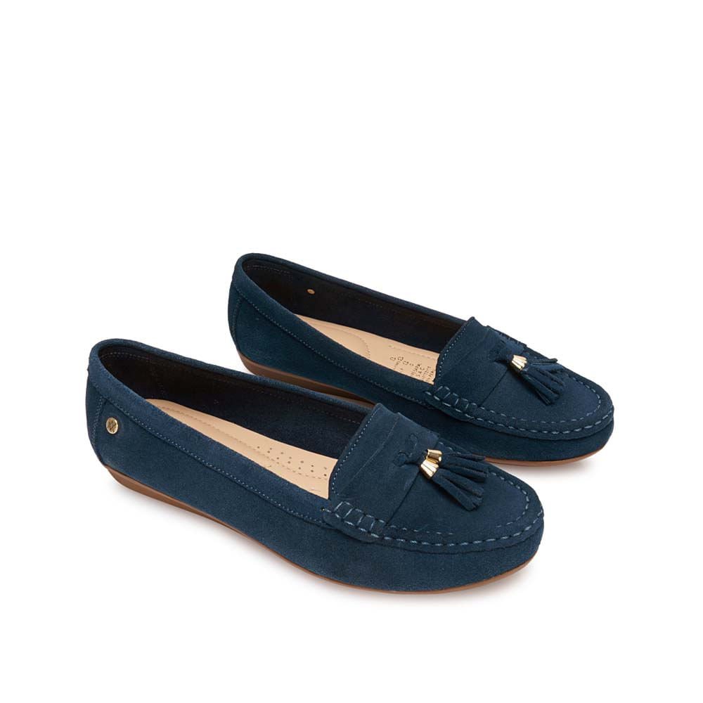 Zapato Mocasín Casual AVE-2640 Azul Viale Cuero - Imagen 4