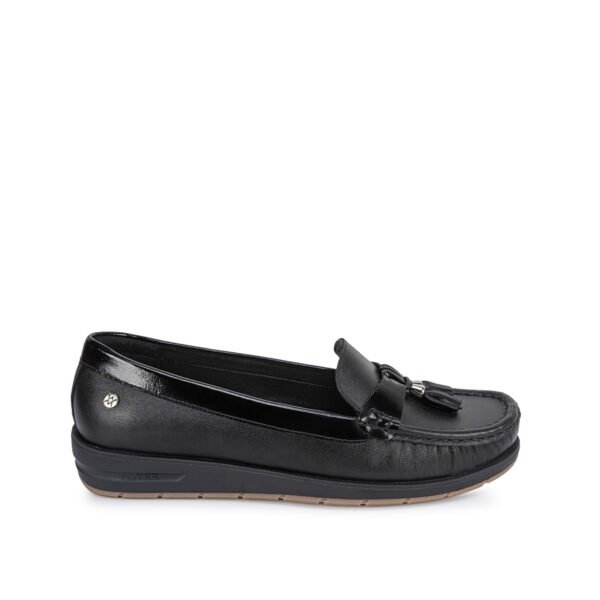 Zapato Mocasín Casual AVE-2643 Negro Viale Cuero