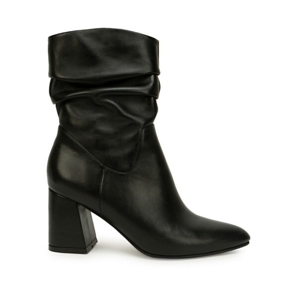 Bota Media Casual LINDA-2623 Negro Viale Cuero