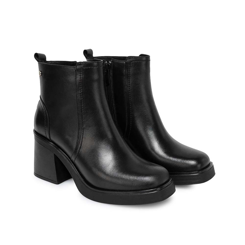 Botín Casual FER-2542 Negro Viale Cuero - Imagen 12