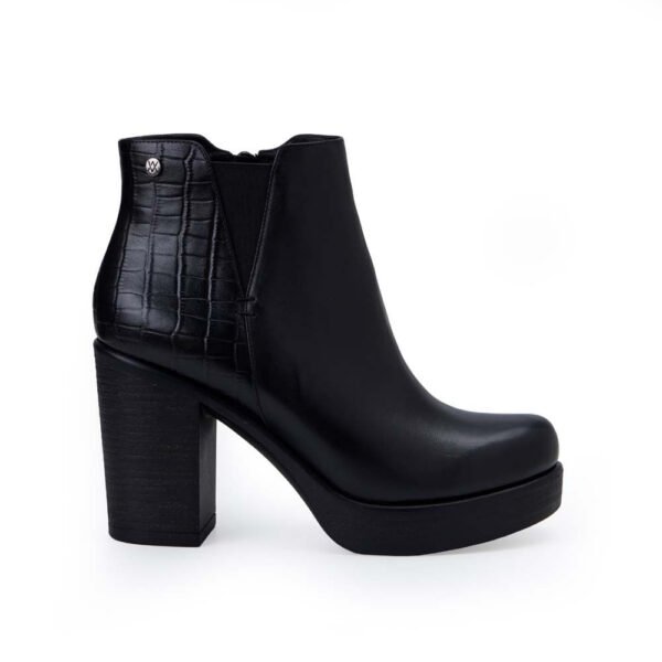 Botín Chelsea Casual LINDA-2517 Negro Viale Cuero
