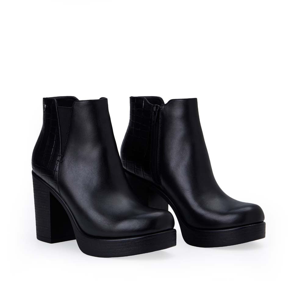 Botín Chelsea Casual LINDA-2517 Negro Viale Cuero - Imagen 4