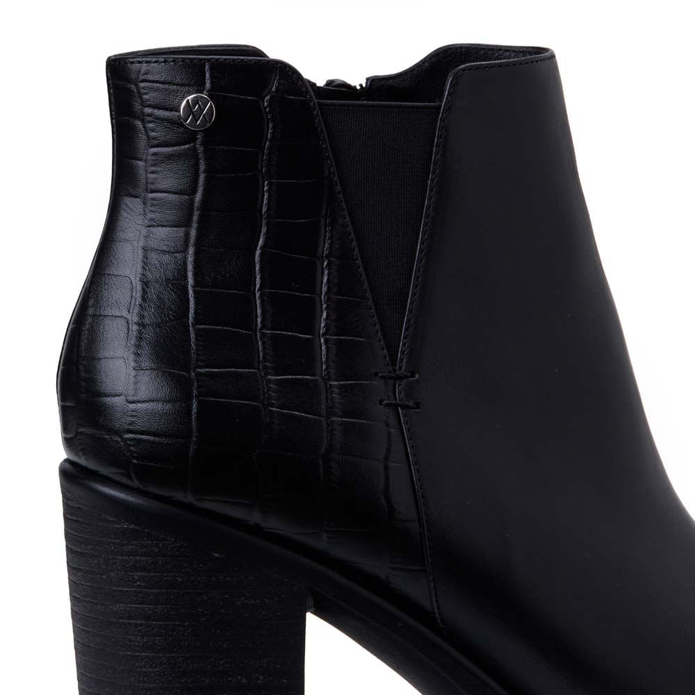 Botín Chelsea Casual LINDA-2517 Negro Viale Cuero - Imagen 2