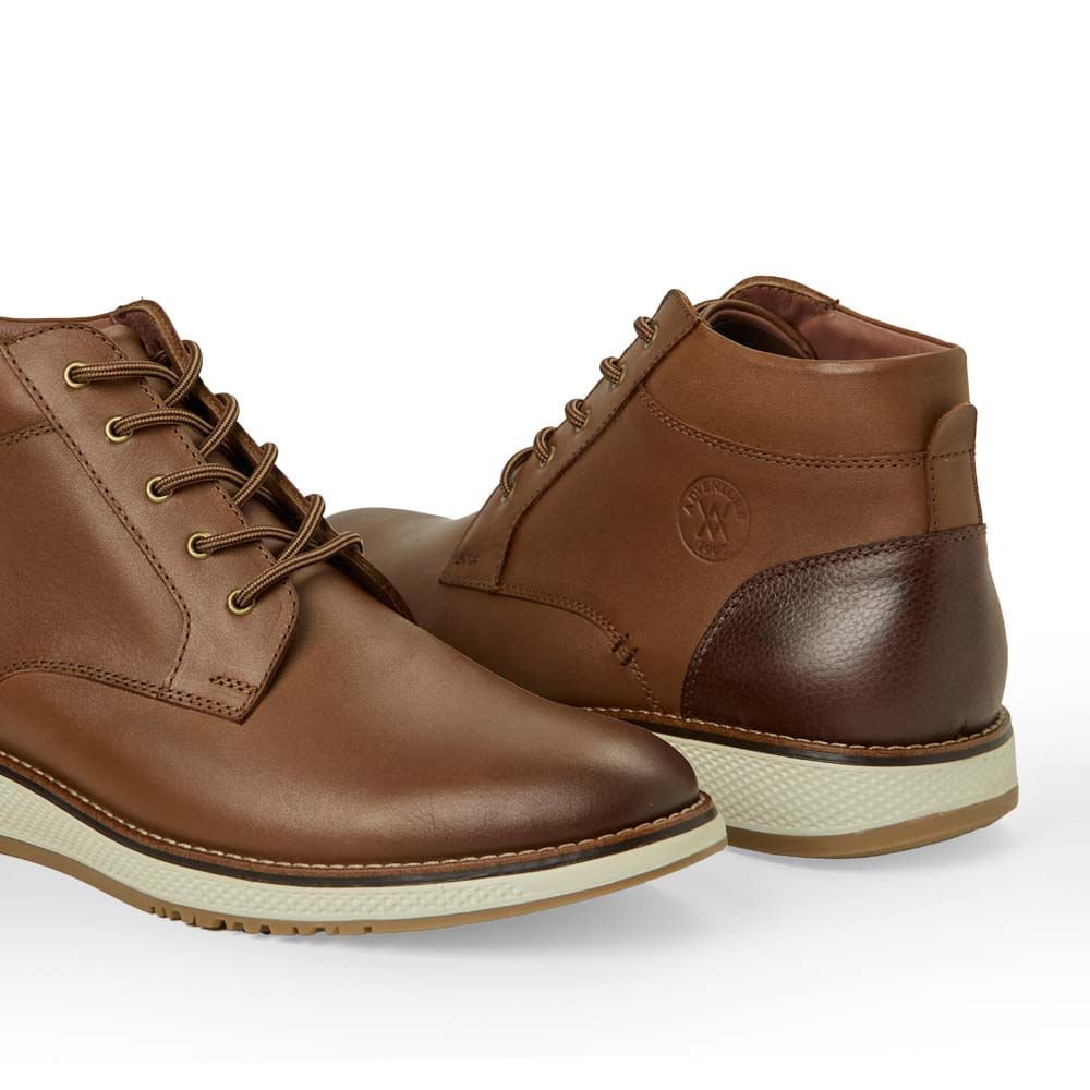 Botín Derby Casual ANGELO-2535 Toffe Viale Homme Cuero - Imagen 3
