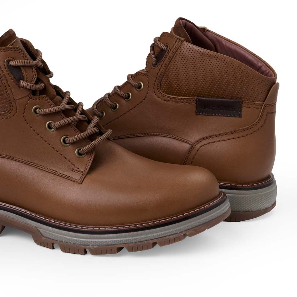 Botín Derby Casual ANGELO-2541 Olivo Viale Homme Cuero - Imagen 3