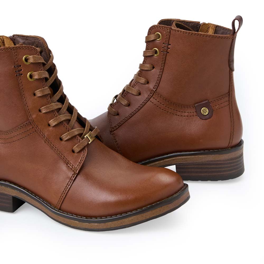 Botín Derby Casual RUSSO-2501 Madera Viale Cuero - Imagen 3
