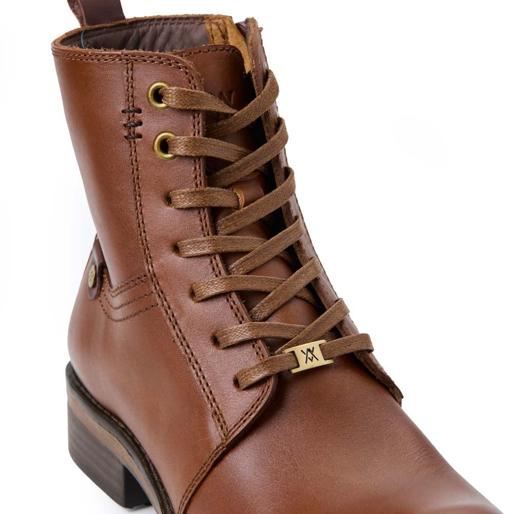 Botín Derby Casual RUSSO-2501 Madera Viale Cuero - Imagen 2