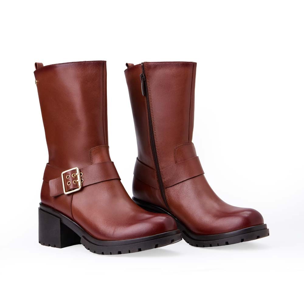 Botín Jodhpur Casual FER-2533 Tabaco Viale Cuero - Imagen 8
