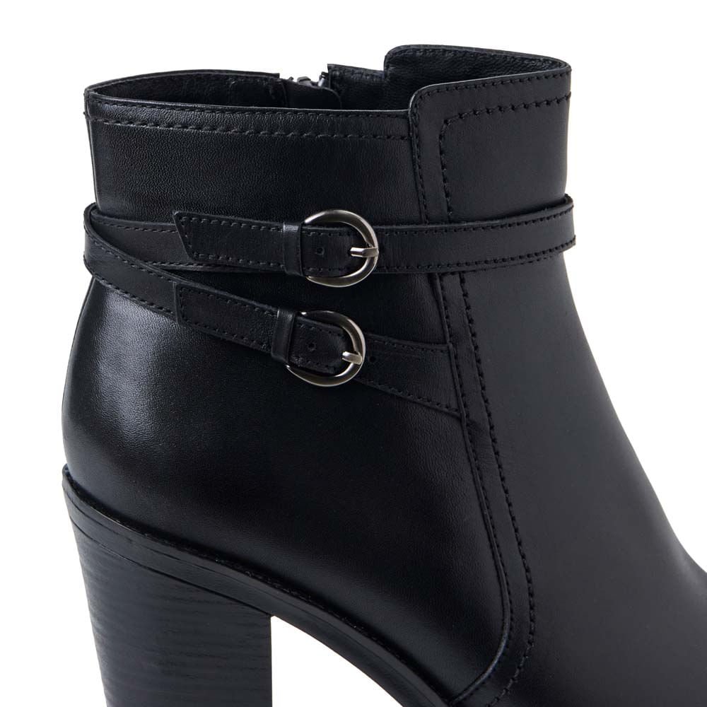 Botín Jodhpur Casual FER-2501 Negro Viale Cuero - Imagen 2