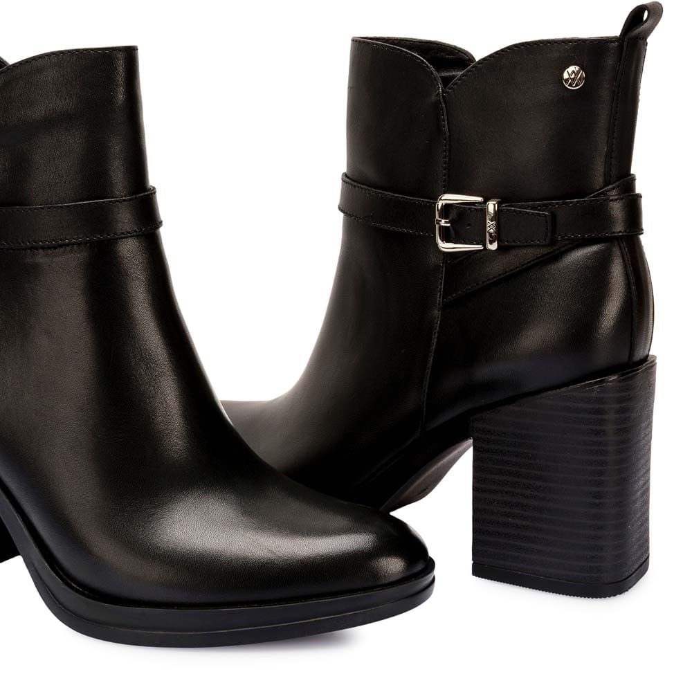 Botín Jodhpur Casual FER-2543 Negro Viale Cuero - Imagen 3