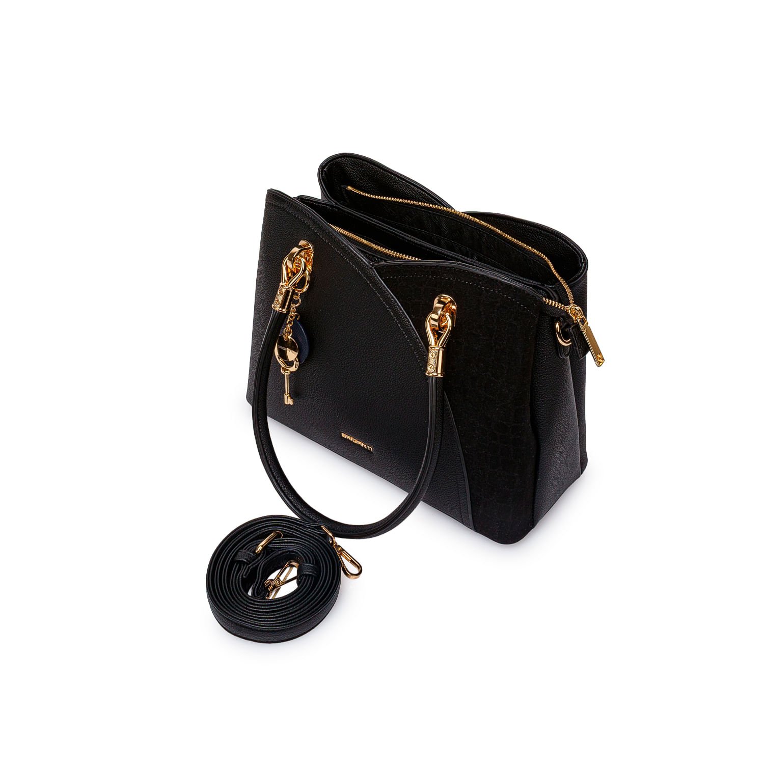 Cartera Briganti Satchel BRI-CS2510 Negro - Imagen 3