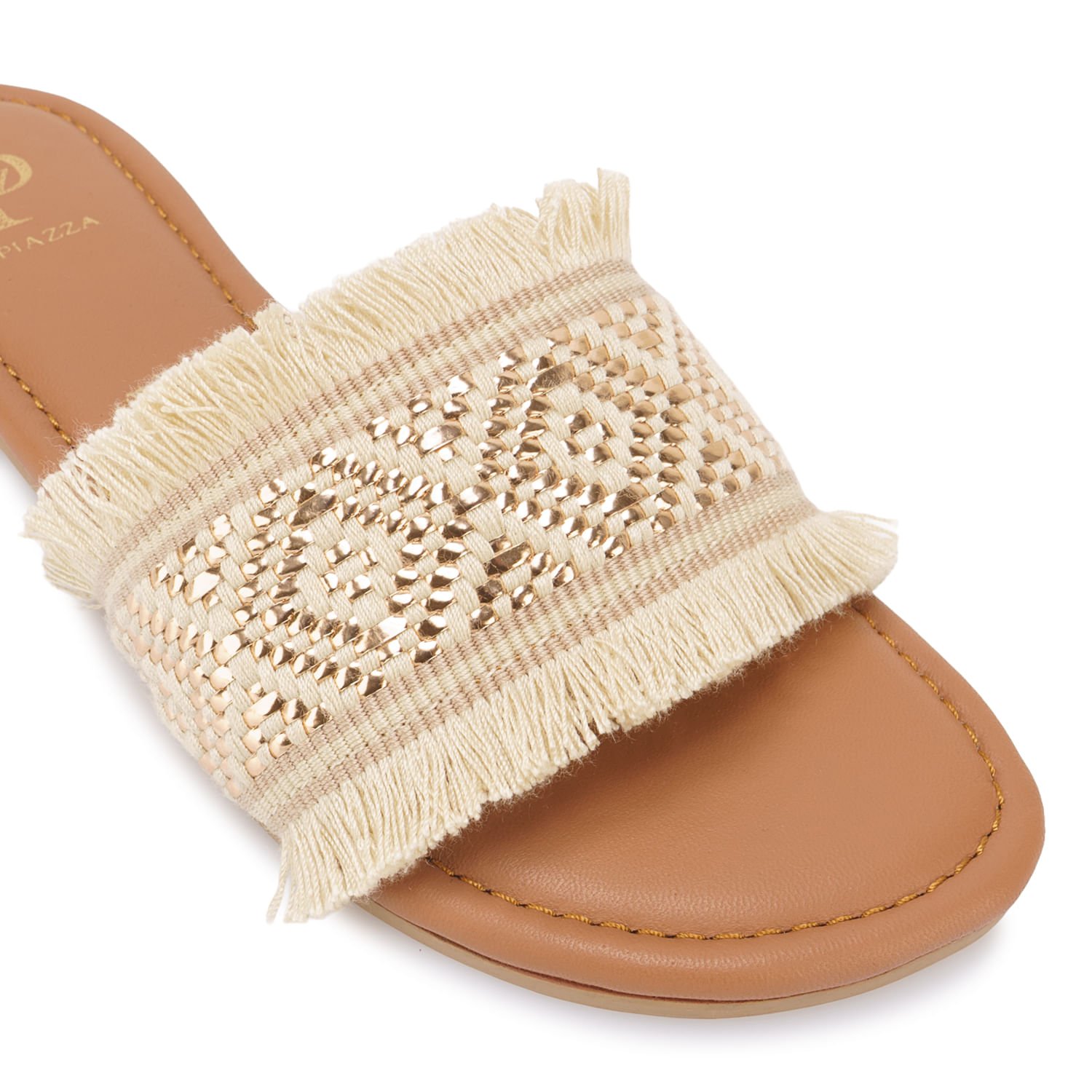 Sandalia Slide Casual CESI-2609 Beige Piazza - Imagen 7