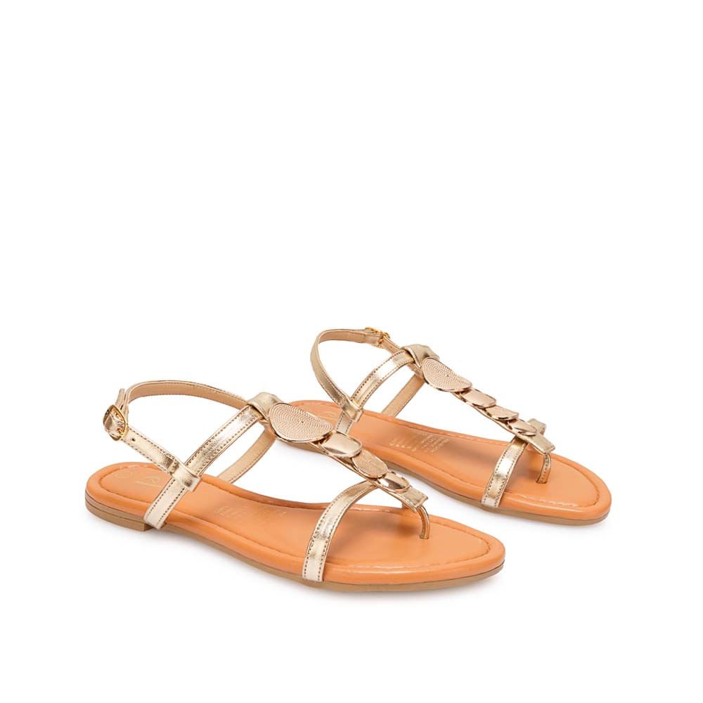 Sandalia D'orsay Casual CESI-2612 Dorado Piazza - Imagen 4