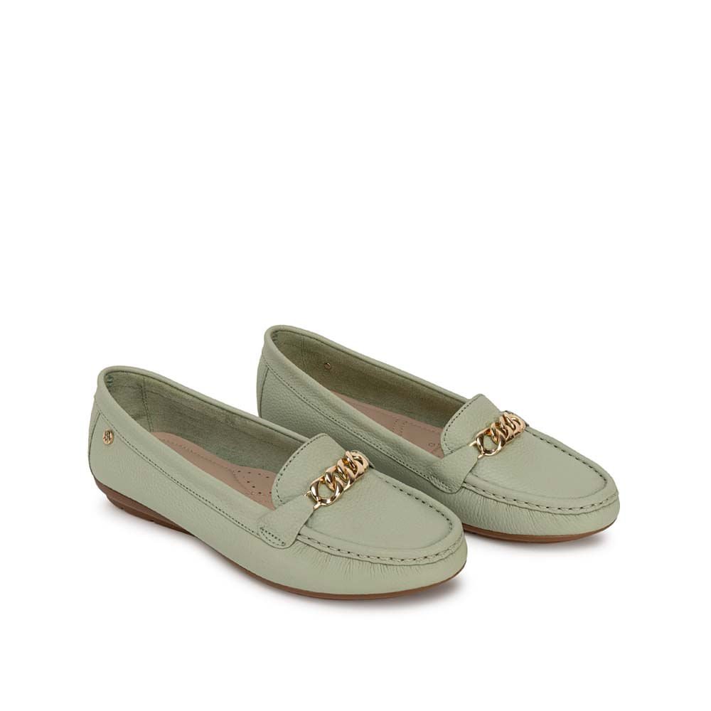 Zapato Mocasín Casual CORE-2504 Verde/Menth Viale Cuero - Imagen 11