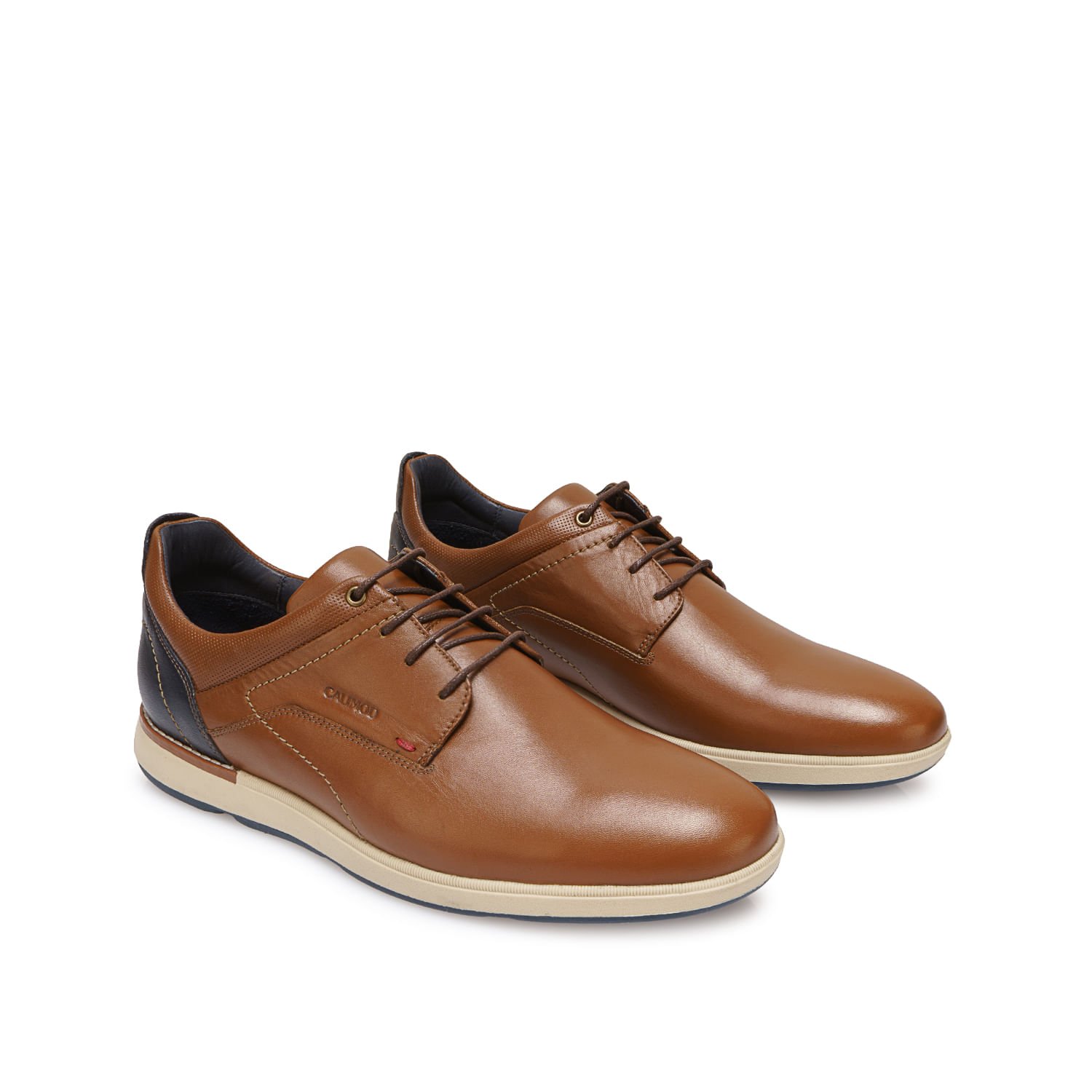 Zapato Derby Casual CYV-006 Tan Calimod Cuero - Imagen 8