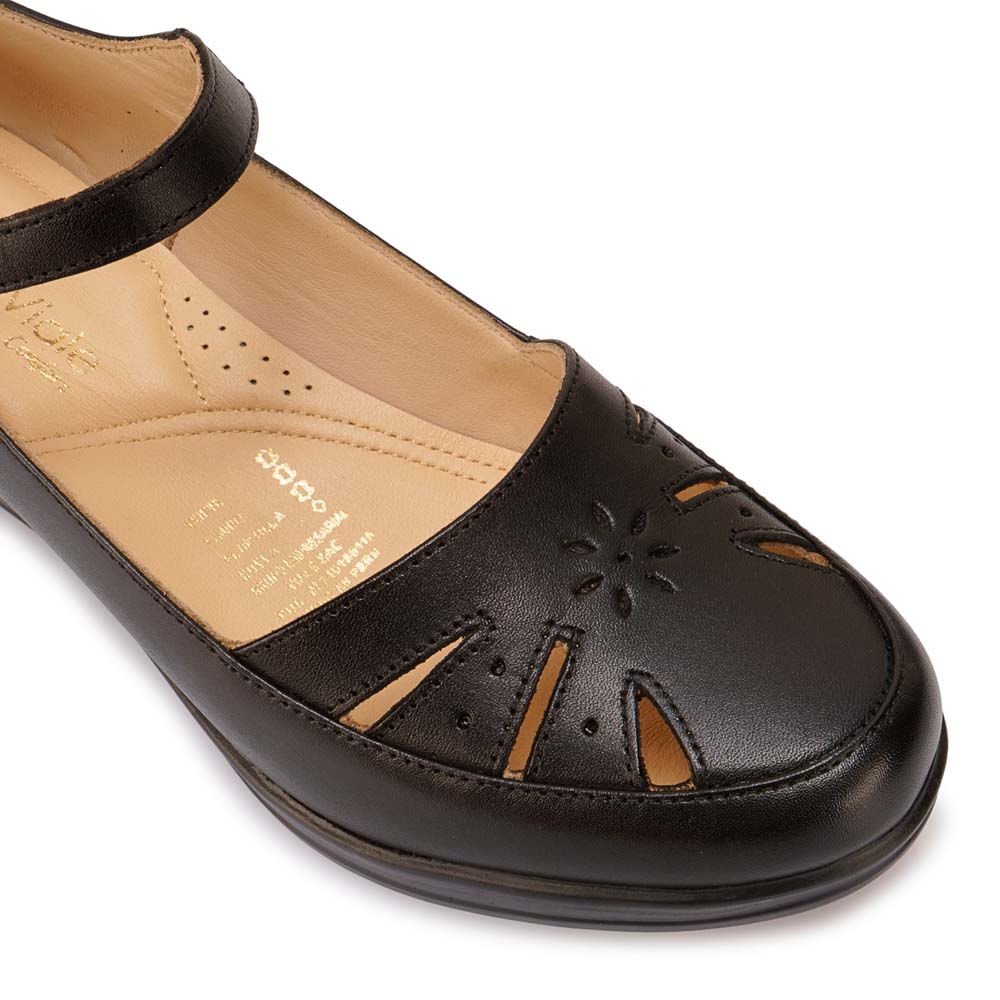 Zapato Canasta Casual DK-2602 Negro Viale Cuero - Imagen 2