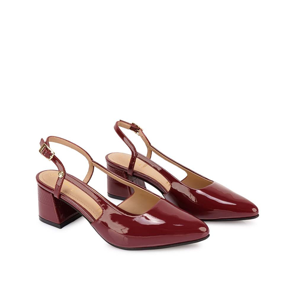 Zapato Stiletto Casual DON-2503 Vino Piazza - Imagen 4