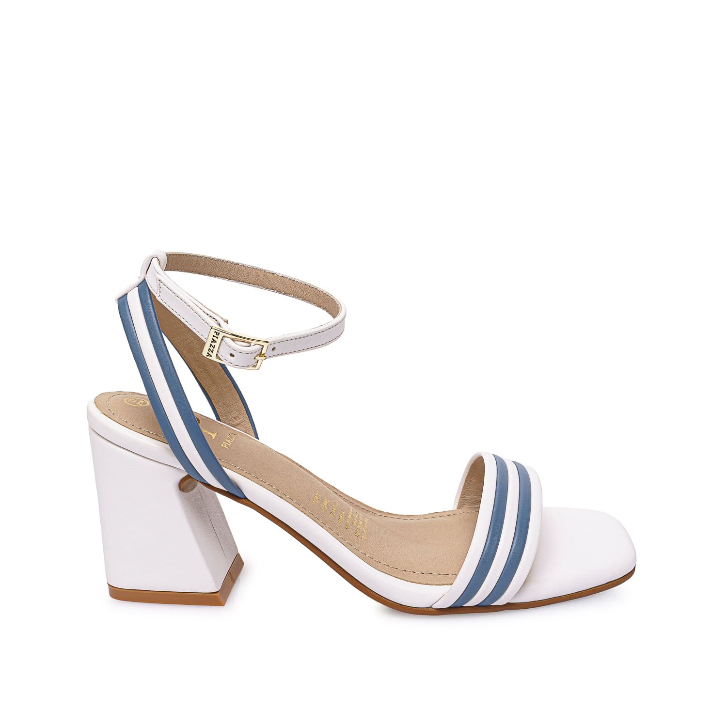 Sandalia D'Orsay Casual DON-2605 Blanco/Acero Piazza - Imagen 5