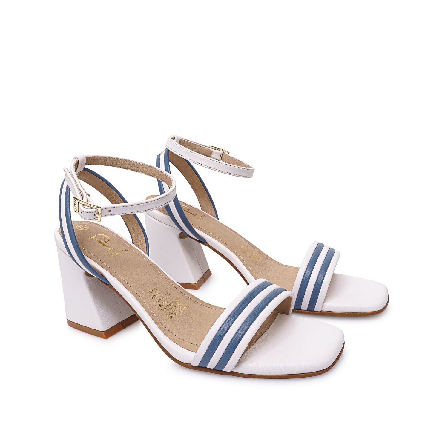 Sandalia D'Orsay Casual DON-2605 Blanco/Acero Piazza - Imagen 12