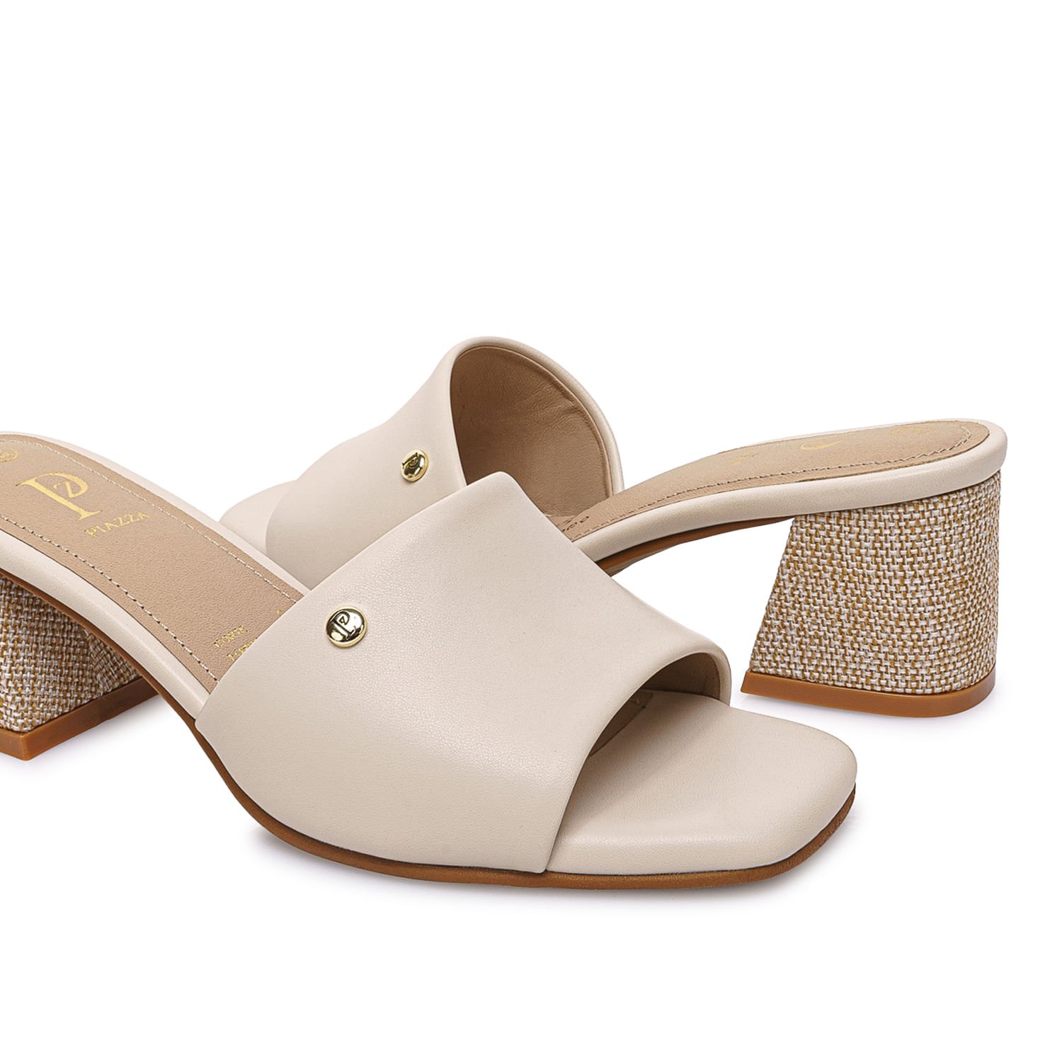 Sandalia Slide Casual DON-2611 Hueso Piazza - Imagen 2