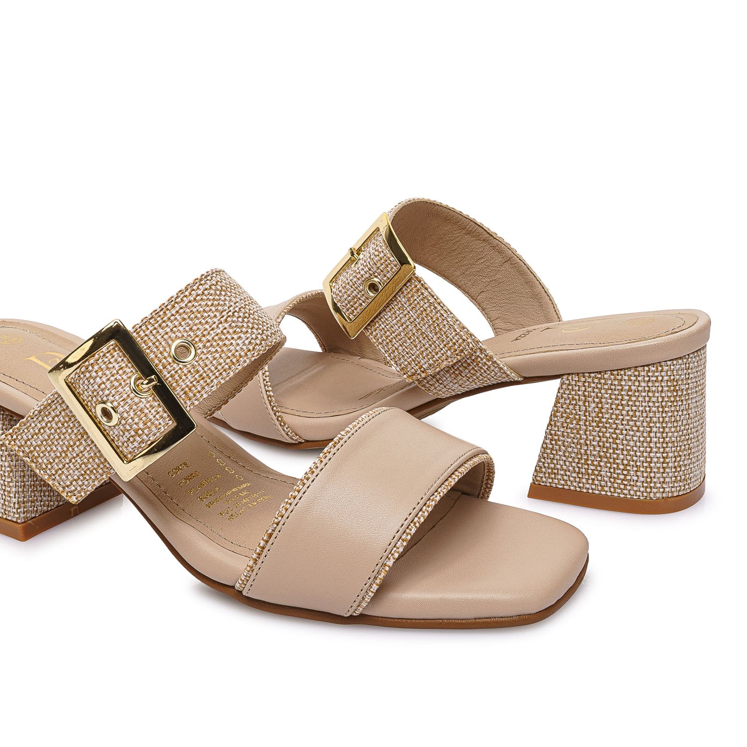 Sandalia D'Orsay Casual DON-2614 Beige Piazza - Imagen 2